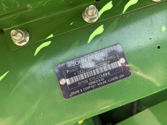 Image of John Deere S770 equipment image 2
