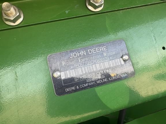 Image of John Deere S770 equipment image 3