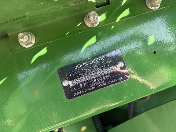 Image of John Deere S770 equipment image 3