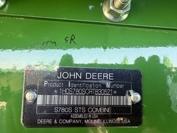 Image of John Deere S780 equipment image 3