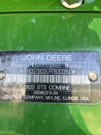 Image of John Deere S780 Primary image