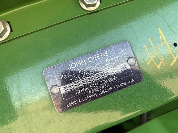 Image of John Deere S780 equipment image 3