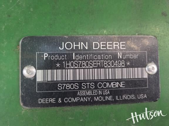 Image of John Deere S780 equipment image 4