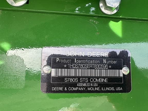 Image of John Deere S780 equipment image 4