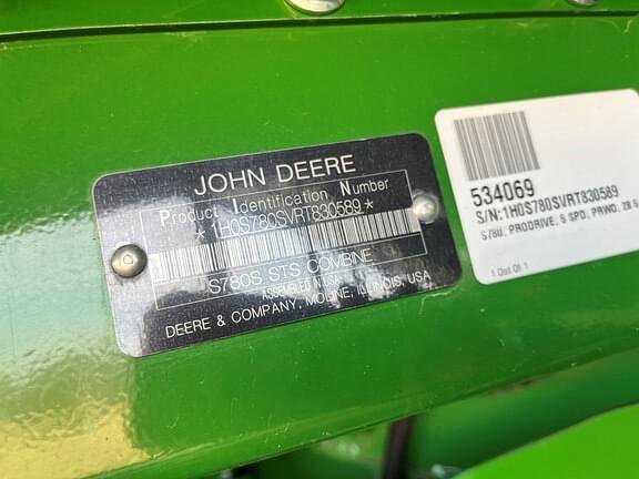 Image of John Deere S780 equipment image 1