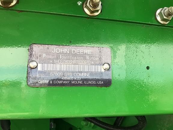 Image of John Deere S780 equipment image 1