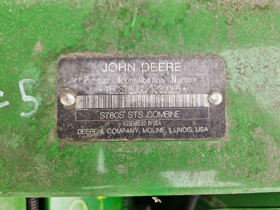 Image of John Deere S780 equipment image 4