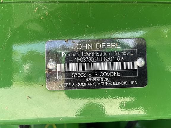 Image of John Deere S780 equipment image 3