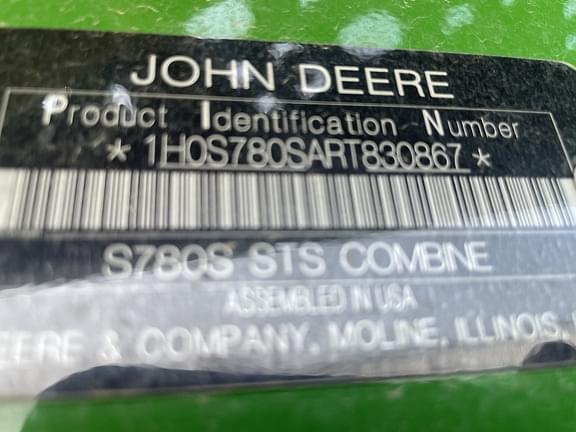 Image of John Deere S780 equipment image 3