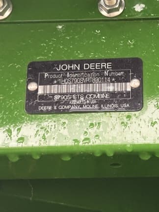 Image of John Deere S790 equipment image 2