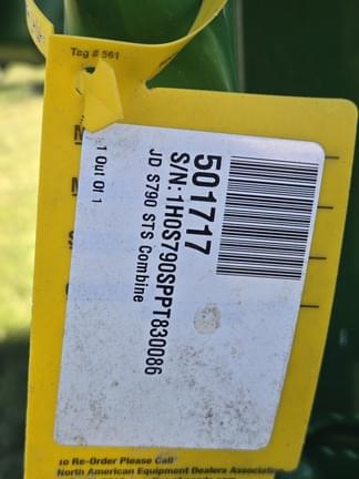 Image of John Deere S790 equipment image 4