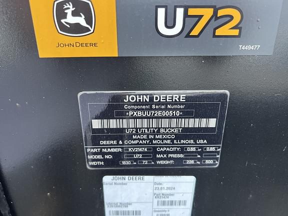 Image of John Deere Worksite Pro U72 equipment image 4