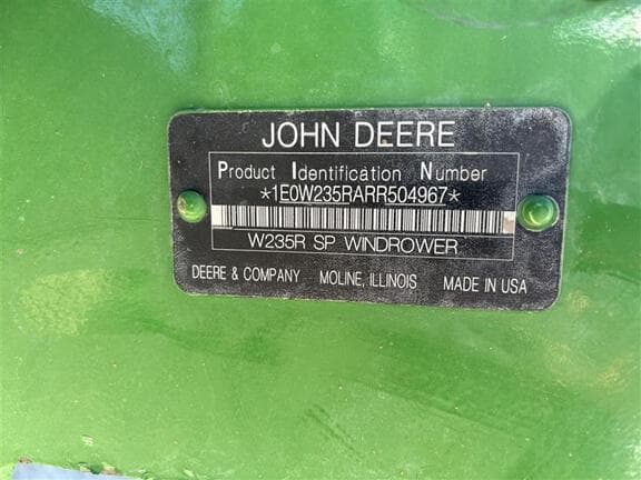 Image of John Deere W235 equipment image 4