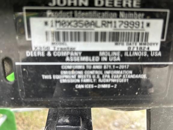 Image of John Deere X350 equipment image 1