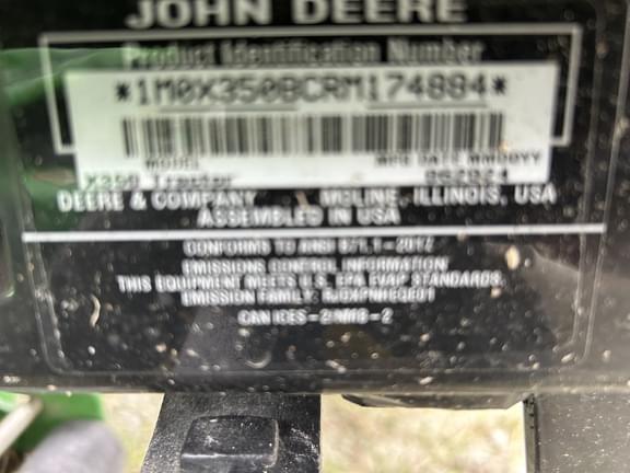 Image of John Deere X350 equipment image 1