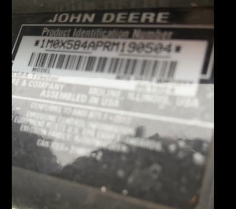 Image of John Deere X584 equipment image 4