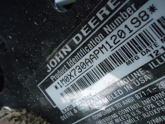 Image of John Deere X730 equipment image 4