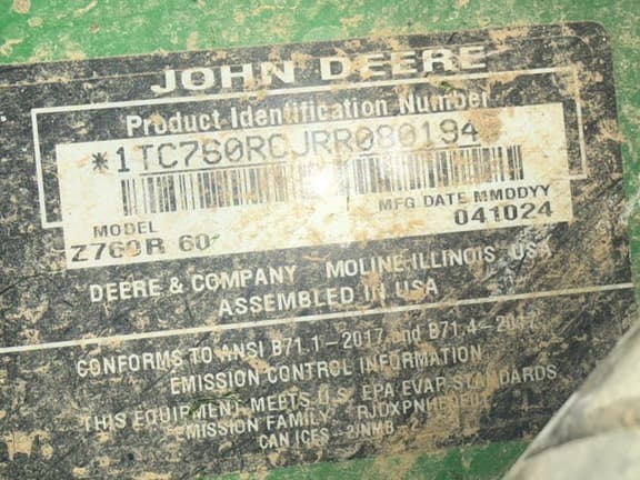Image of John Deere Z760R equipment image 4