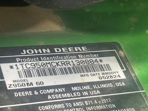 Image of John Deere Z950M equipment image 4
