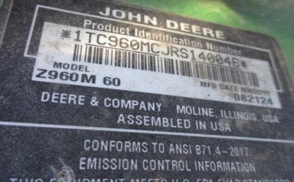 Image of John Deere Z960M equipment image 3