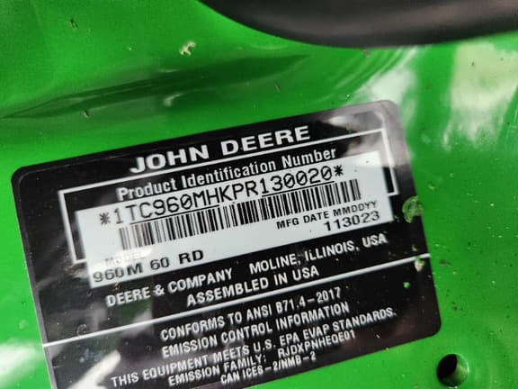 Image of John Deere Z960M equipment image 4