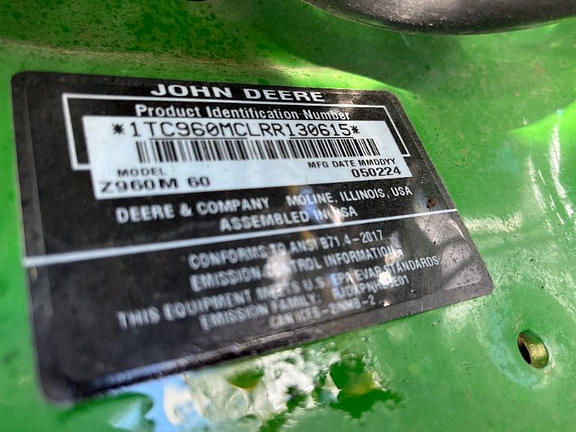 Image of John Deere Z960M equipment image 4