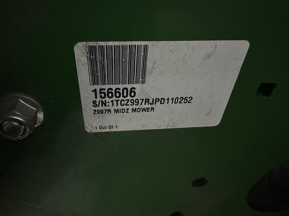 Image of John Deere Z997R equipment image 4