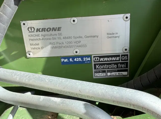 Image of Krone BP1290HDP equipment image 2