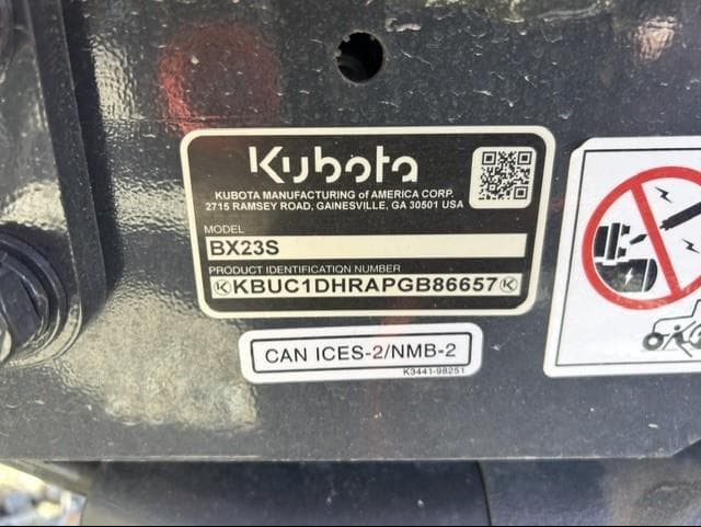 Image of Kubota BX23S equipment image 2