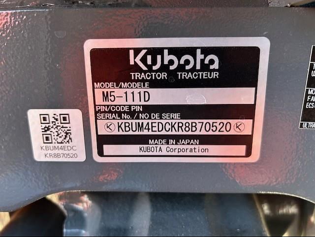 Image of Kubota M5-111D equipment image 4