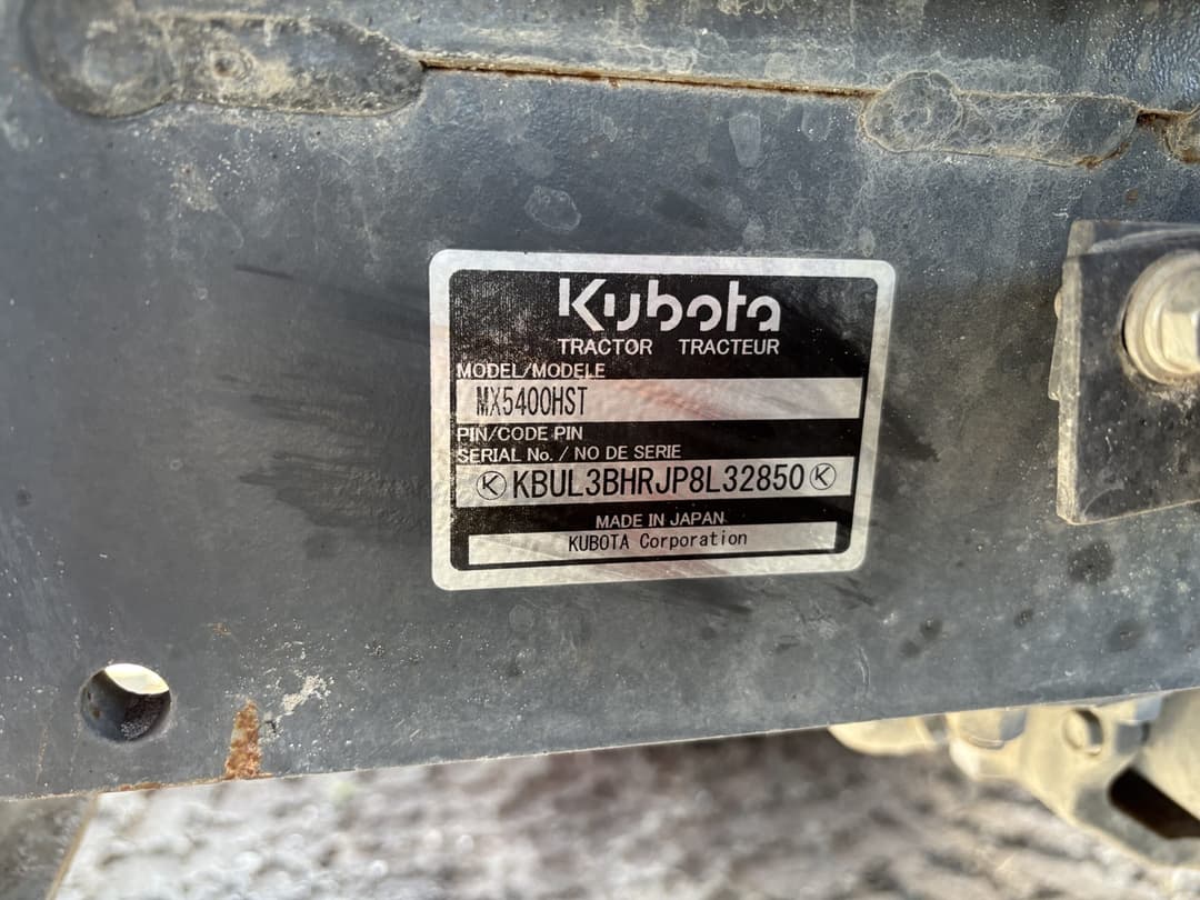 Image of Kubota MX5400HST Image 1