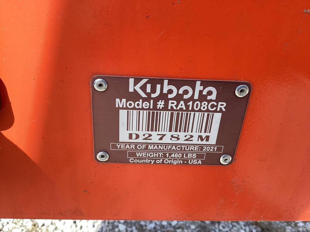 Image of Kubota RA108CR Image 1