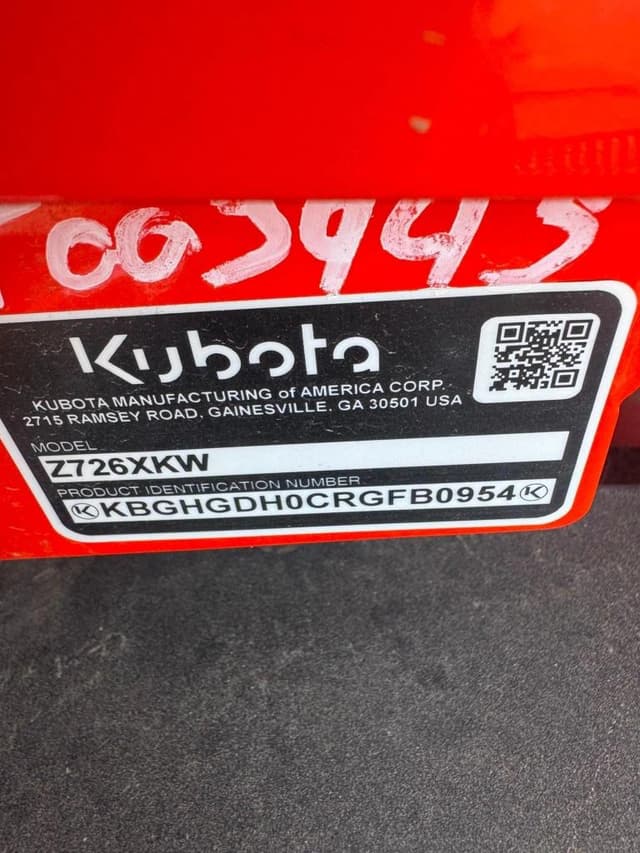 Image of Kubota Z726XKWNC-60 equipment image 3