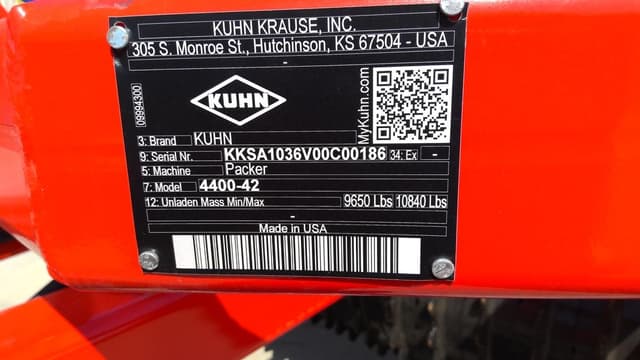 Image of Kuhn 4400 equipment image 4