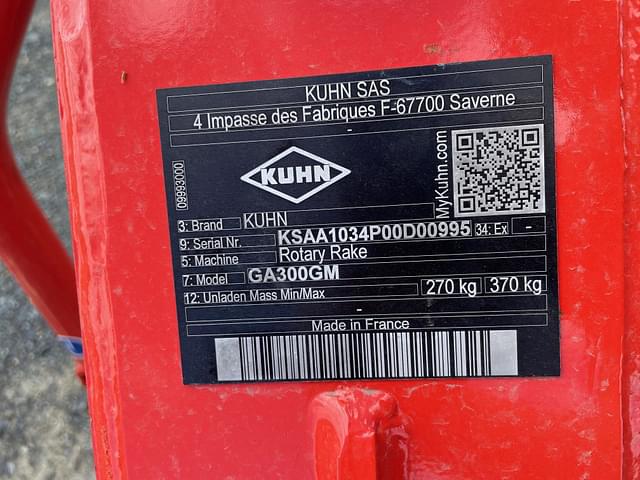 Image of Kuhn GA300GM equipment image 4