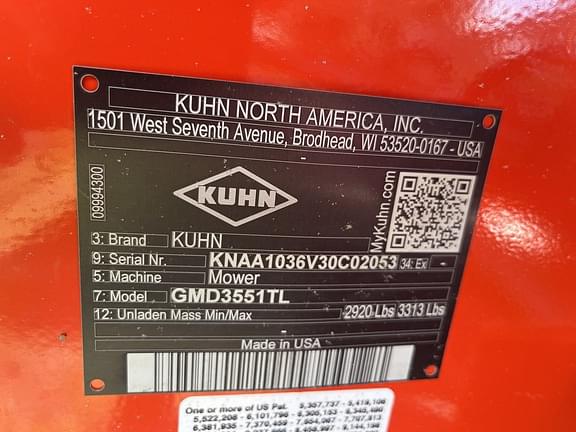 Image of Kuhn GMD 3551 TL equipment image 3