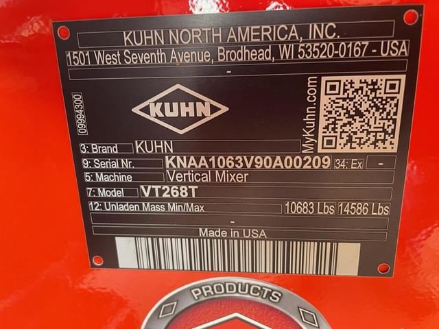 Image of Kuhn Knight VT 268 equipment image 4