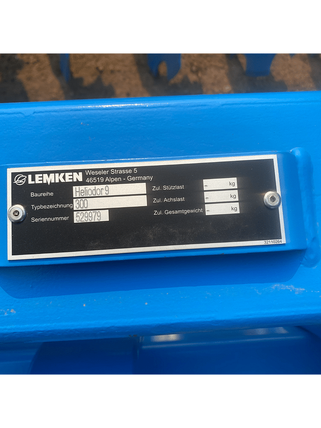 Image of Lemken Heliodor 9 equipment image 4