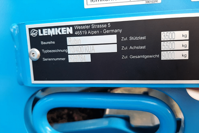 Image of Lemken Rubin 10/400 KUA equipment image 2