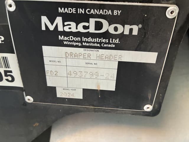 Image of MacDon FD230 equipment image 1