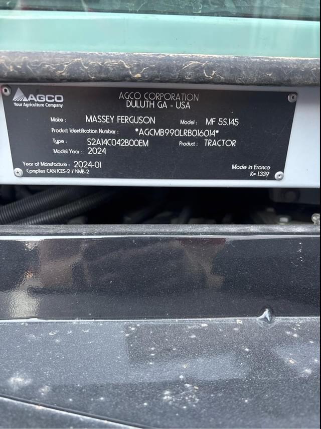 Image of Massey Ferguson 5S.145 equipment image 2