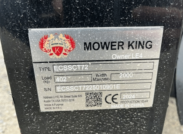 Image of Mower King ECSSCT72 equipment image 4