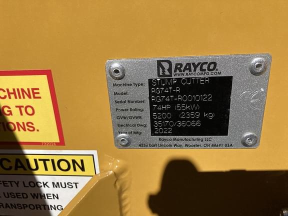 Image of Rayco RG74T-R equipment image 3