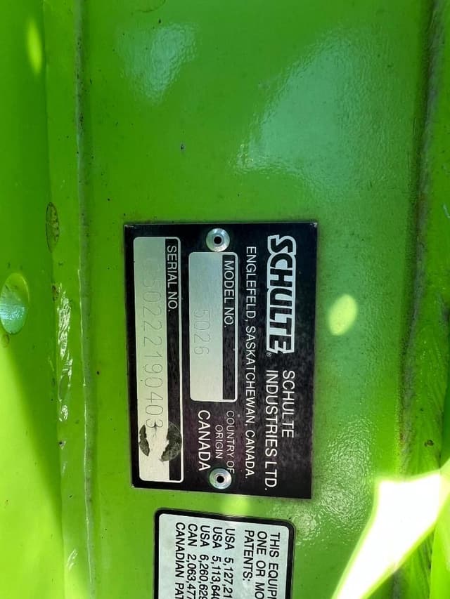 Image of Schulte 5026 equipment image 2