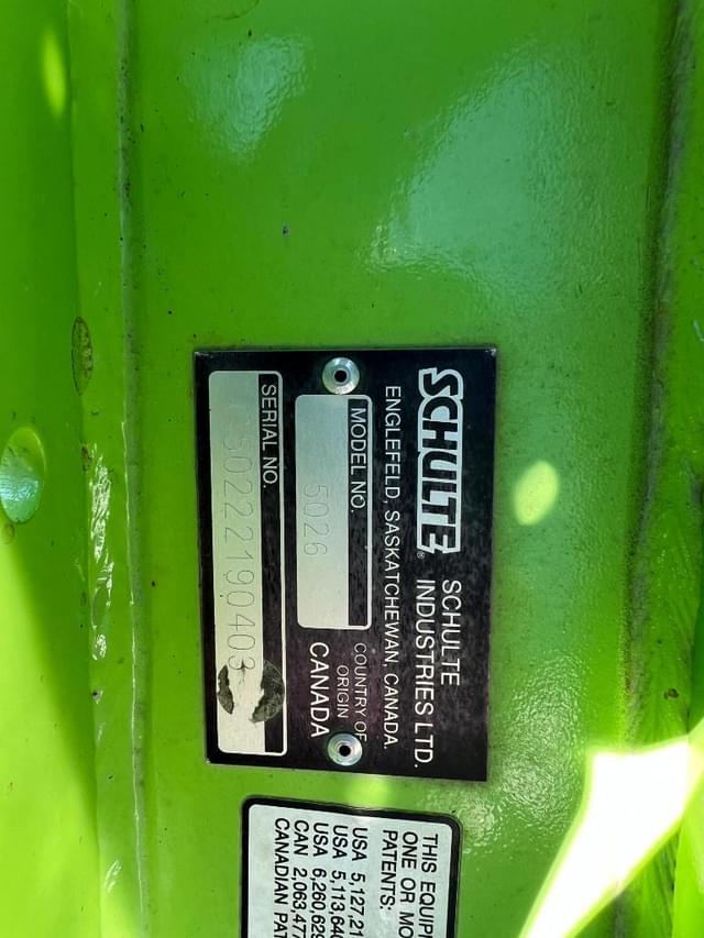 Image of Schulte 5026 equipment image 2
