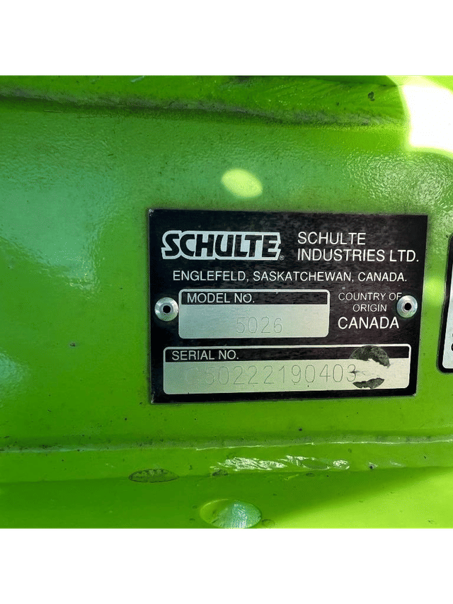 Image of Schulte 5026 equipment image 2