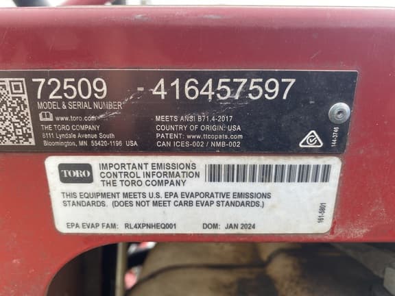 Image of Toro Grandstand equipment image 1