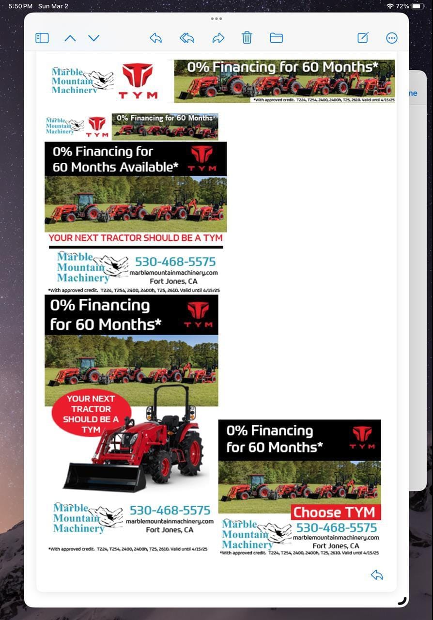 2024 TYM T254 Equipment Image0