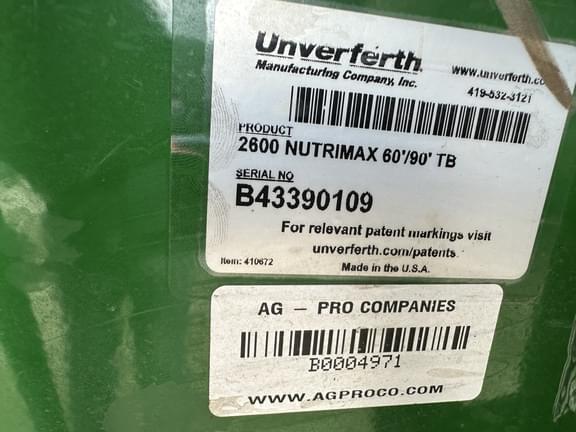 Image of Unverferth Nutrimax 2600 equipment image 2