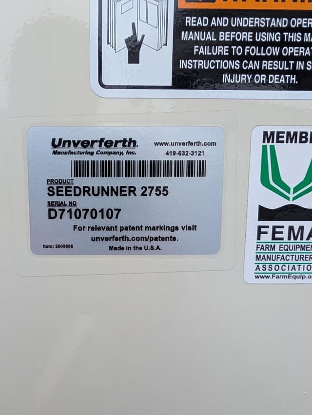 Image of Unverferth 2755XL equipment image 1